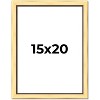 PosterPalooza | Simple Gold Picture Frame - UV Acrylic, Foam Board Backing, Hanging Hardware - 2 of 4