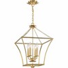 Crystorama Lighting Broche 4 - Light Chandelier in  Antique Gold - 3 of 4