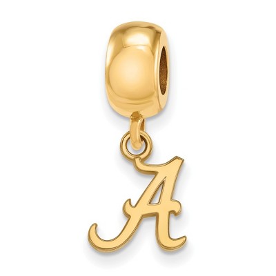 Black Bow Jewelry 14k Yellow Gold Plated Sterling Silver Alabama Crimson Tide NCAA Bead Charm