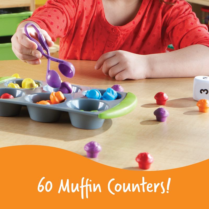 Learning Resources Mini Muffin Match Up, Fine Motor Game, Ages 3+, 3 of 6