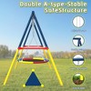 Whisen Outdoor Swing Set with Saucer Swing & Belt Swing & Swing Stand - 4 of 4