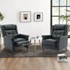 COLAMY Mid-Century Faux Leather Recliner Armchair – Tufted Pushback Lounge Chair for Living Room, Bedroom, or Reading Nook - 4 of 4