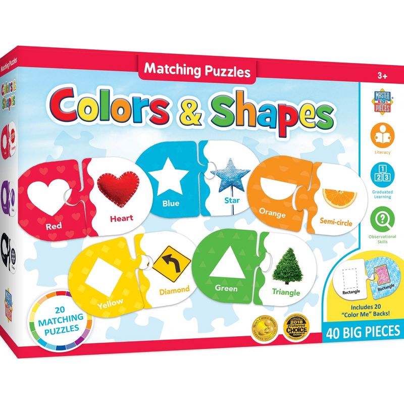 MasterPieces Kids Games - Educational Colors & Shapes Matching Game, 1 of 7