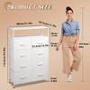 Fabric Dresser 8 Drawers, Tall Storage Chest Tower for Bedroom, Closet, Living Room, Hallway, Space-Saving Organizer Unit - 3 of 4