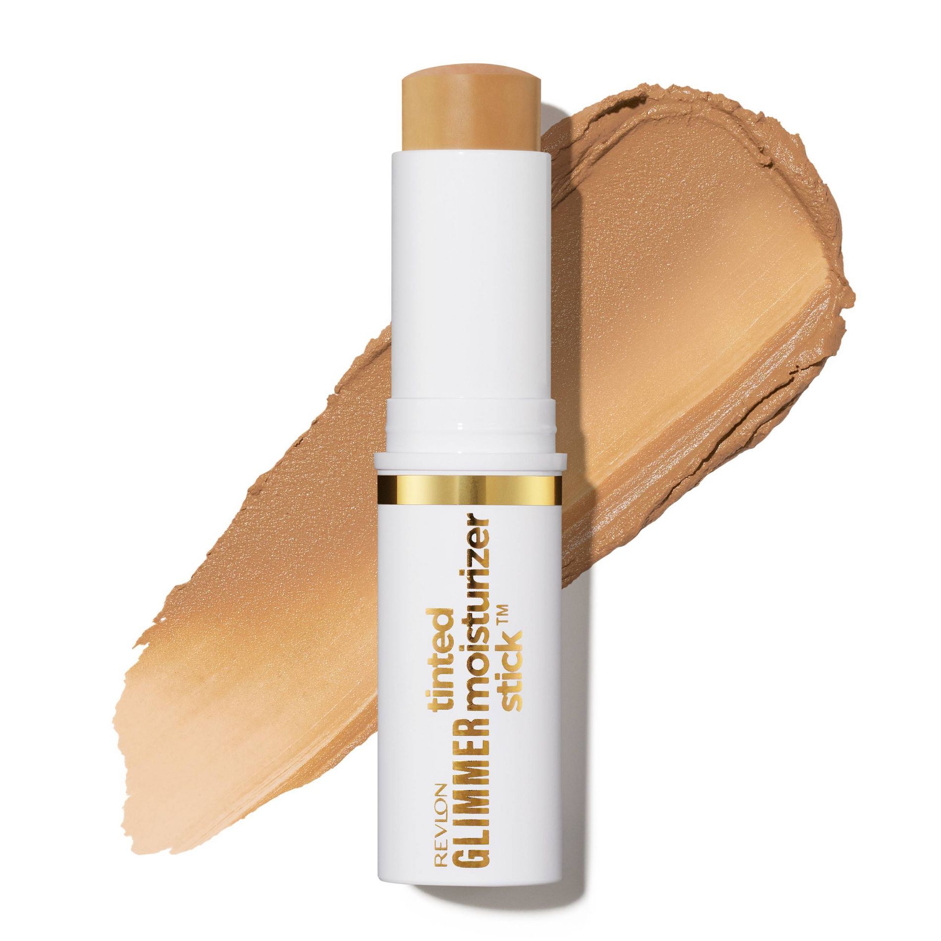 Revlon Glimmer Tinted Moisturizer Stick for Face - Lightweight Foundation - 140 - 0.31 oz: Radiant Finish, Buildable Coverage