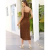 Clearlove Womens Spaghetti Strap Maxi Dress Ruffle High Waist Backless Floral Boho Pleated Beach Dress for Photoshoot - 4 of 4