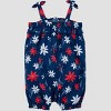 Carter's Just One You® Baby Girls' Floral Romper - Red/White/Blue - 2 of 3