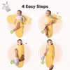 KeaBabies 3pk Organic Baby Swaddle Sleep Sacks, Newborn Baby Swaddles Wrap 0-3 Months, Ergonomic Wearable Swaddle Blanket - 3 of 4