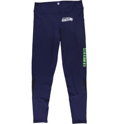MSX Womens Seattle Seahawks Stretch Compression Athletic Pants