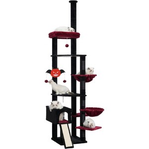 Heybly Floor to Ceiling Gothic Cat Tree 92.5-104 Inches with Hammock - 1 of 3