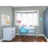 Arobas 3 Drawer Filing Cabinet White - Nexera: Home Office Lateral, Legal/Letter Size, Anti-Tilt - 3 of 4
