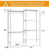 5-Tier Over Washer and Dryer Storage Shelf, Adjustable Laundry Organizer with Wood Shelves, Heavy Duty Metal Frame - 2 of 4