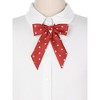 Elerevyo Women's Polka Dots Adjustable Neckwear Pre-tied Ribbon Bow Ties - 4 of 4