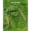 VEVOR Broad Fork, 5-Tine Pitchfork with Dual Fiberglass Handles, Heavy Duty Garden Fork , Ergonomic U-Shaped Design Broadfork Hand Tiller, Black&Red - 4 of 4