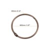 Unique Bargains Carbon Steel Loose Leaf Binder Snap Shower Curtain Rings 15 Pcs - 2 of 4