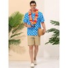 Lars Amadeus Men's Summer Polka Dots Button Down Short Sleeves Hawaiian Shirts - 3 of 4