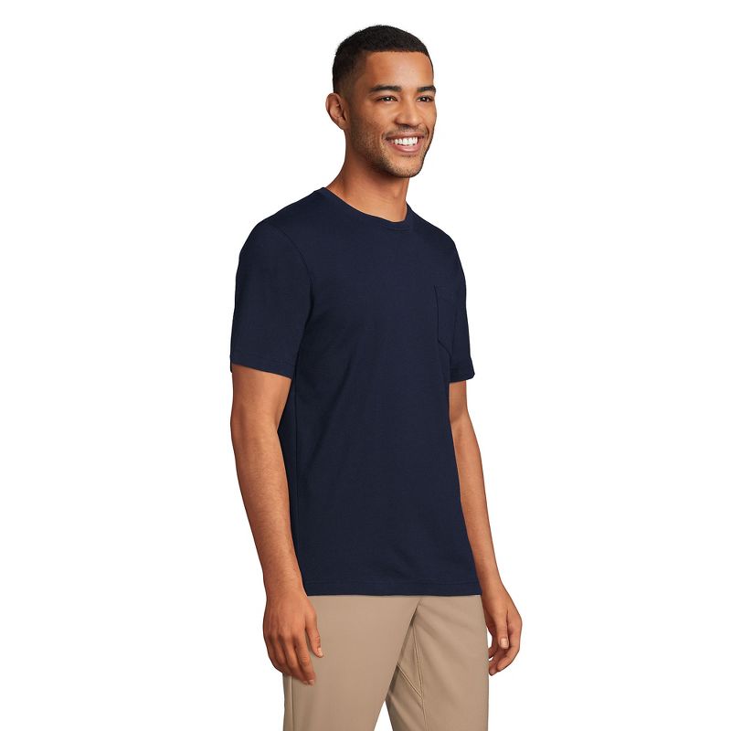 Lands' End Men's Super-T Short Sleeve T-Shirt with Pocket, 4 of 6