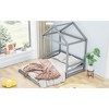 Wood Full House Bed, Guardrail - Grey - 3 of 3