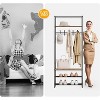 4-in-1 Hall Tree with Bench and Shoe Storage, Entryway Coat Rack with Hooks, Shelf, and Metal Frame Organizer - 4 of 4