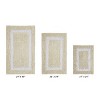 Hotel Bath Rug 100% Premium Cotton Tufted Weave Two Tone Reversible 3 Piece Bathroom Rug Set, Super Soft & Water Absorbent, Machine Washable Bathmat - 2 of 4