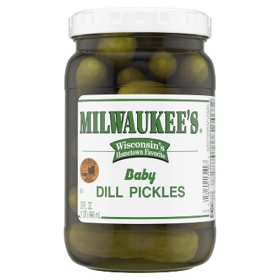 Milwaukee's Plain Baby Dill Pickles - 32 fl oz