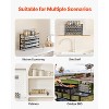 VEVOR Detachable Spice Rack Organizer for Cabinet, 4 Tie Stackable Seasoning Organizer, Spice Jars Kitchen Storage, Black - 3 of 4