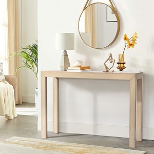 KTMBDW 46 inch Pinewood Entryway Table, Console Table Entrance Table, Narrow Sofa Table for Living Room, Entryway, Hallway - 1 of 4