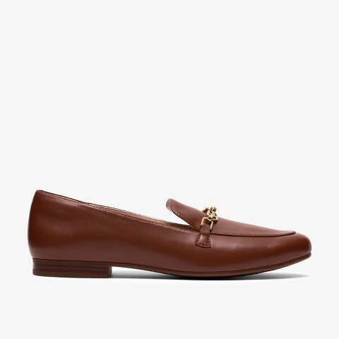 Обувь Clarks Womens Tamna Iris Tan Leather Shoes 9 Medium