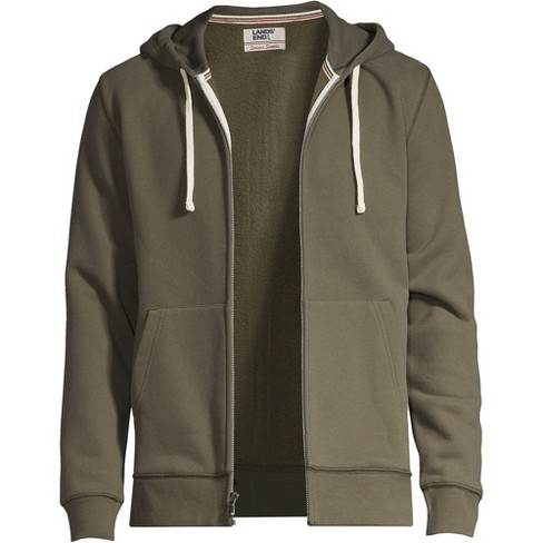 Lands' End Men's Serious Sweats Full Zip Hoodie - Medium - Forest Moss :  Target