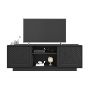 TiramisuBest TV STAND with Walnut for TV & Entertainment Furniture - 1 of 4