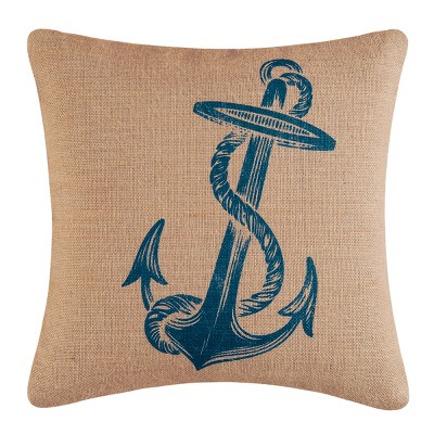 C&F Home Burlap Anchor Burlap Printed Pillow