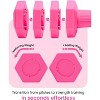 Adjustable Dumbbells Set, 4 in 1 Hand Weights Set for Women Men 10 LB/12 LB Dumbbell Pair Each 2lbs 3lbs 4lbs 5lbs Weights Dumbbell Set with TPU Soft - 3 of 4