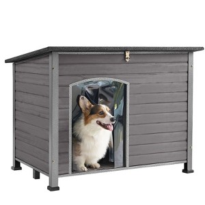 Aivituvin Wooden Heavy Duty Dog Crates House| Strong Iron Frame|Medium & Large-AIR73/74/75/76 - 1 of 4