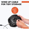 Sylvania Pro Portable Tire Inflator - Functions as a Portable Air Compressor - 3 Piece Adapter Set - 2 of 4