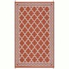 Coucheta Outdoor Rug Reversible Waterproof Patio Rug for Camping, Picnic & Backyard - Grey White Geometric Design, Multi-Color & Size - 3 of 4
