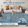 Rugs Soft Vintage Large Wasahble Area Rug Ultra Thin Non-Slip Carpet Rug Dining - 4 of 4