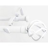 Urbanest Zeffoli Flat Button 1-inch 3-4 inch Double Drapery Curtain Window Rod Set - 2 of 4