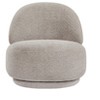 TOAOTBNBO Round Lounge Accent Armless Chair for Sleeping, Oversized Round Bedroom Chair with Recliner Backrest Single Sofa Armless Chair - 2 of 4