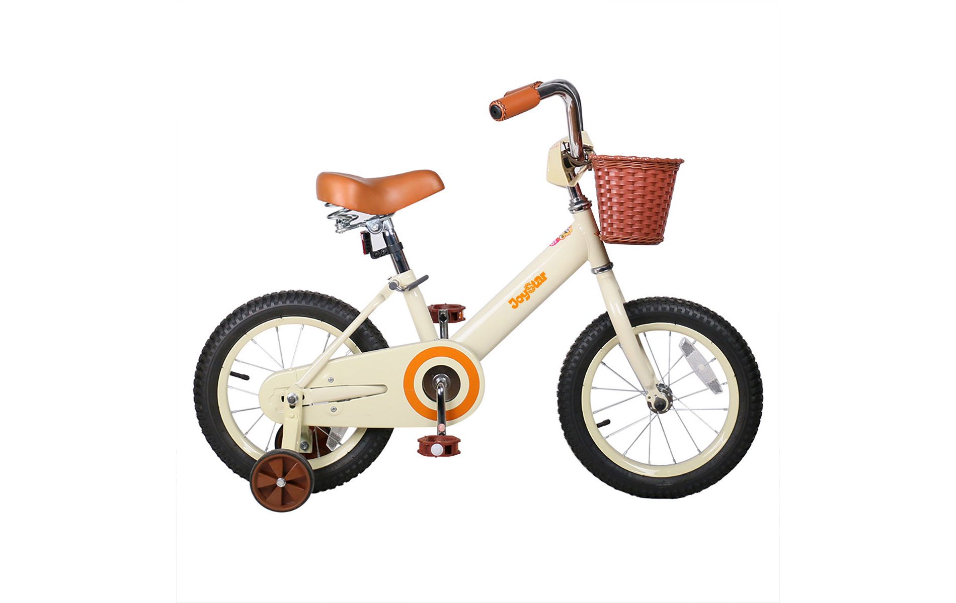 JOYSTAR Vintage 12" Beige Kids Bike with Training Wheel