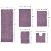 Fantasia Bath Rug Collection Cotton Shaggy Pattern Tufted Set of 5 Bath Rug Set - Home Weavers - 2 of 3