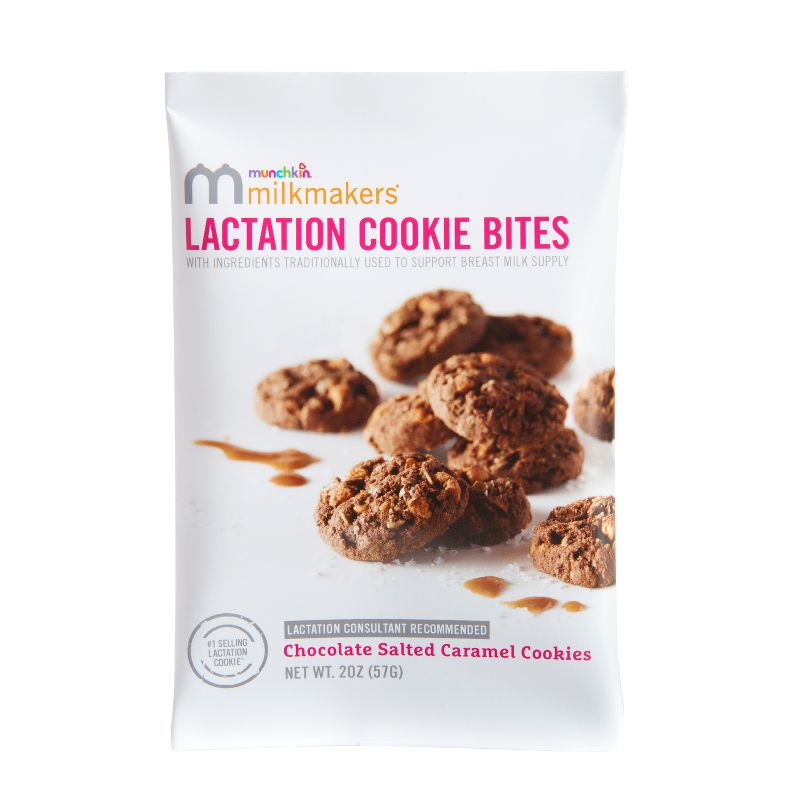 Munchkin Milkmakers Lactation Cookie Bites - Chocolate Salted Caramel - 20oz/10ct, 5 of 7