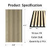 Wooakway 2-PC/4-PCs Acoustic Soundproof Slat Wall Panels 3D Decorative Wall Sculptures Modern Wall Decor Natural Wood/Black/Walnut - 4 of 4