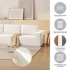 Whisen Modular L-shaped Sectional Sofa with Wide Seat, Boneless Cloud Upholstered Sofa, Free Combination - 4 of 4