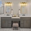 LLHZSY Modern Wall Light Sconce Dimmable Rectangular Wall Light Bathroom Crystal Vanity Light - Gold/Black - 1/2/3/4/5 Light - 4 of 4