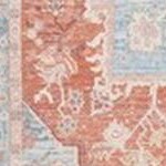 light blue/rust