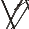 GlasFlength Folding Tables Outdoor Portable Glass Top Iron Frame Accent Table Fashion Design for Patio Garden Decor, Blue, 13"*13"*22" - 3 of 4