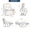 Dual Motor Infinite Position Large Power Lift Recliner Chair with Heat, 8-Point Massage, Hidden Cup Holders, and Medium-Firm Heavy-Duty Design - 3 of 4