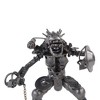 Cyberpunk Predator Warrior Statue 9" H – Handmade Metal Figure with Shield & Flail By Old Modern Handicrafts - 3 of 4