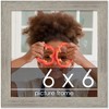 PosterPalooza | 6x6 Wide Barnwood Picture Frame, UV Acrylic, 6 Finishes - Grey, Brown, White, and Black - 2 of 4