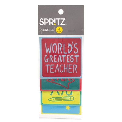 4ct Teacher Stencils - Spritz™